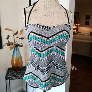Aqua Couture Bathing Suit Top. Sz. Large.